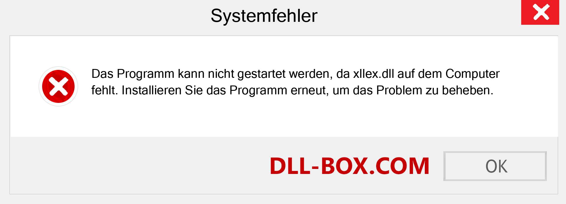 xllex.dll-Datei fehlt?. Download für Windows 7, 8, 10 - Fix xllex dll Missing Error unter Windows, Fotos, Bildern